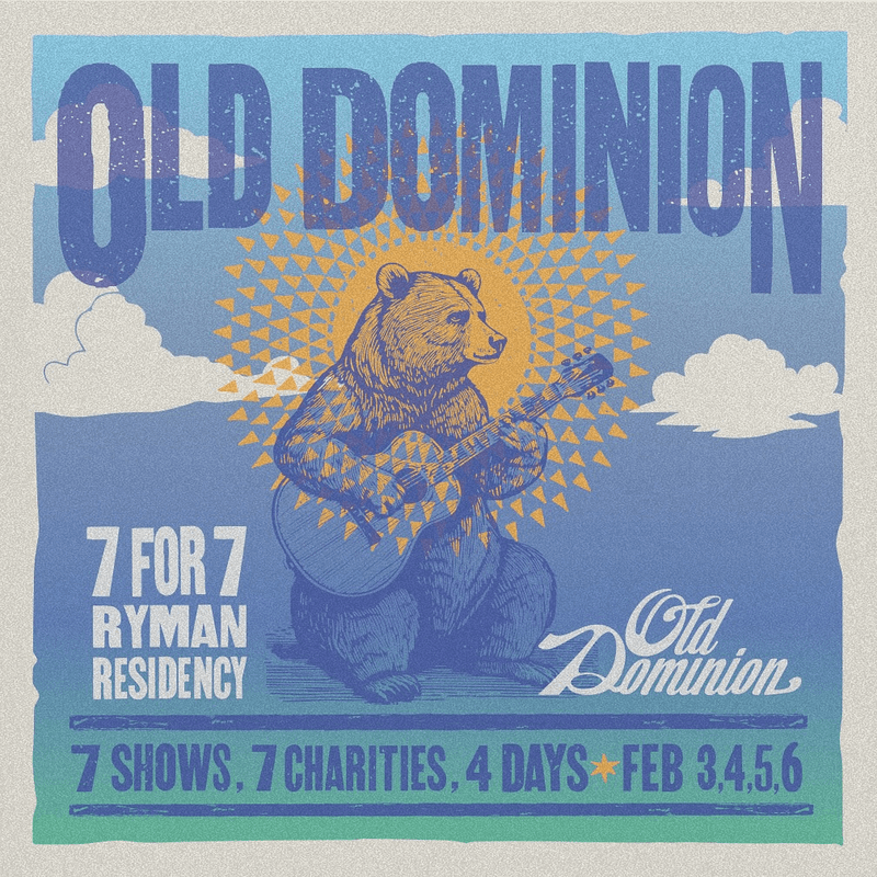 Old Dominion: 7 for 7 Ryman Residency